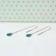 Turkish Nano Turquoise Drop 925 Silver Earrings