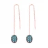 Turkish Nano Turquoise Earrings in 925 Sterling Silver