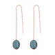 Turkish Nano Turquoise Earrings in 925 Sterling Silver Turkish Nano Turquoise Earrings in 925 Sterling Silver