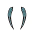Turkish Point Shape 925 Sterling Silver Earrings