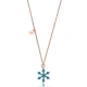 Turkish Nano Turquoise Snowflake 925 Silver Pendant Turkish Nano Turquoise Snowflake 925 Silver Pendant
