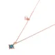 Turkish Nano Turquoise North Star Silver Pendant