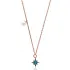 Turkish Nano Turquoise North Star Silver Pendant
