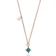 Turkish Nano Turquoise North Star Silver Pendant