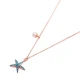 Turkish Nano Turquoise Starfish Sterling Silver Pendant Turkish Nano Turquoise Starfish Sterling Silver Pendant