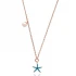 Turkish Nano Turquoise Starfish Sterling Silver Pendant