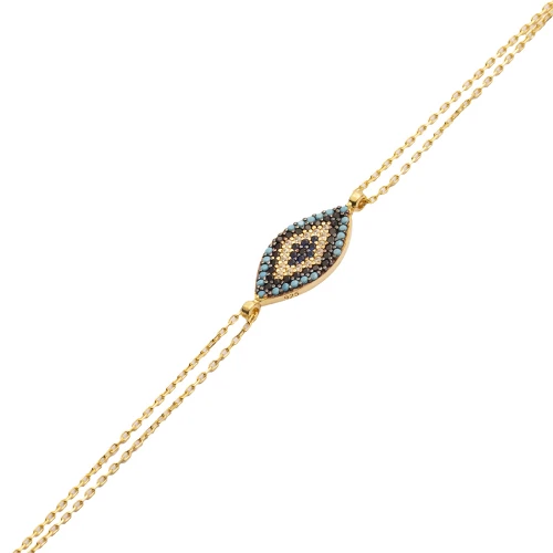 Turkish Evil Eye 925 Sterling Silver Bracelet