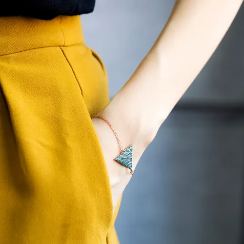 Made in Turkey Triangle 925 Sterling Silver Bracelet