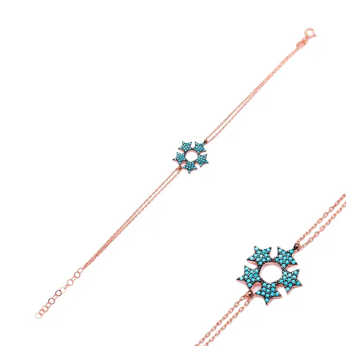Made in Turkey Star Sterling Silver Bracelet