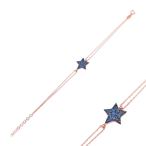Star 925 Sterling Silver Bracelet Made in Turkey