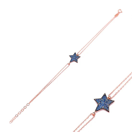 Star 925 Sterling Silver Bracelet Made in Turkey Star 925 Sterling Silver Bracelet Made in Turkey
