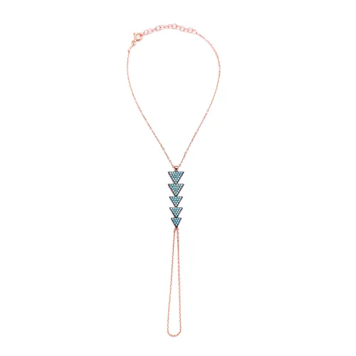 Triangle Geometric Turquoise Slave 925 Silver Bracelet