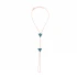 Turkish Turquoise Triangle Hand Chain Silver Bracelet