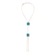 Turkish Turquoise Square Hand Chain 925 Silver Bracelet