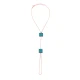 Turkish Turquoise Square Hand Chain 925 Silver Bracelet - Sade 925 Silver Jewelry