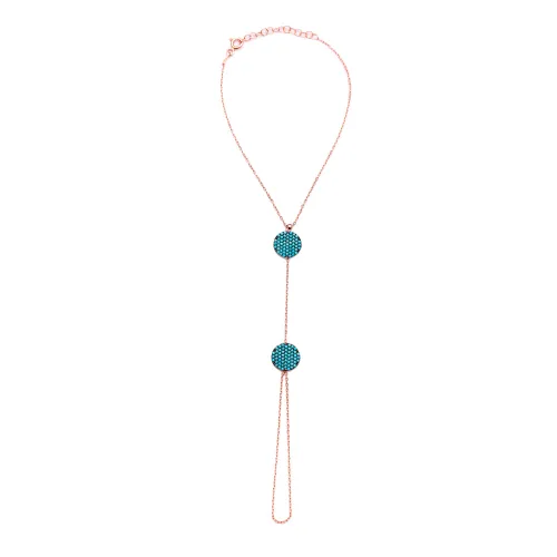 Turkish Round Shape Turquoise Slave 925 Silver Bracelet