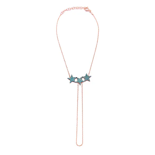 Turkish Star Turquoise Slave 925 Silver Bracelet