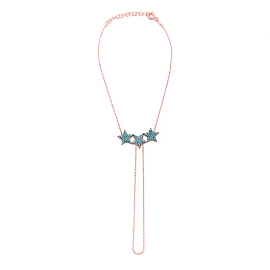 Turkish Star Turquoise Slave 925 Silver Bracelet