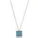 Nano Turquoise Square Shape Turkish Wholesale Silver Pendant Nano Turquoise Square Shape Turkish Wholesale Silver Pendant
