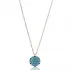 Nano Turquoise Round Shape Turkish Wholesale Silver Pendant