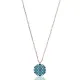 Nano Turquoise Round Shape Turkish Wholesale Silver Pendant Nano Turquoise Round Shape Turkish Wholesale Silver Pendant