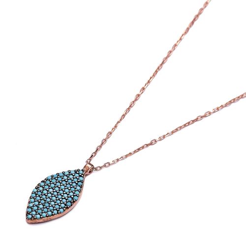Turkish Nano Turquoise 925 Silver Pendant