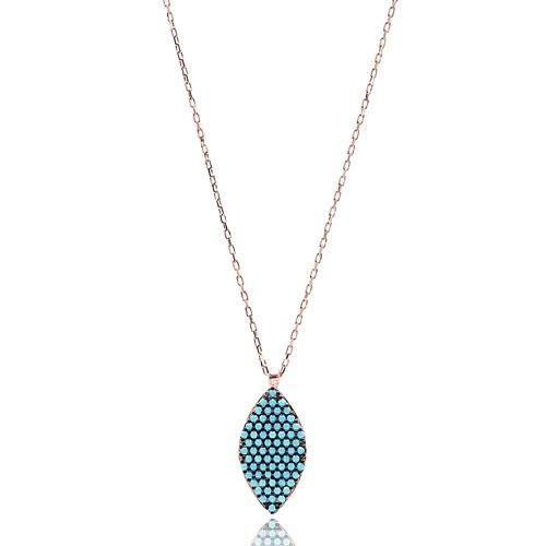 Turkish Nano Turquoise 925 Silver Pendant