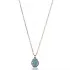 Nano Turquoise Drop Design Turkish Wholesale Silver Pendant