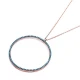 Turkish Nano Turquoise Circle Shape 925 Silver Pendant Turkish Nano Turquoise Circle Shape 925 Silver Pendant
