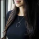 Turkish Nano Turquoise Circle Shape 925 Silver Pendant Turkish Nano Turquoise Circle Shape 925 Silver Pendant