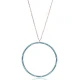 Turkish Nano Turquoise Circle Shape 925 Silver Pendant Turkish Nano Turquoise Circle Shape 925 Silver Pendant
