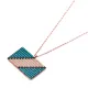 Nano Turquoise Rectangle Shape Rectangle Silver Pendant Nano Turquoise Rectangle Shape Rectangle Silver Pendant