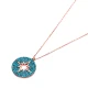 Turkish 925 Silver Nano Turquoise North Star Pendant
