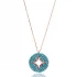 Turkish 925 Silver Nano Turquoise North Star Pendant