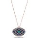 Turkish Nano Turquoise Evil Eye Sterling Silver Pendant Turkish Nano Turquoise Evil Eye Sterling Silver Pendant