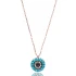 Turkish Nano Turquoise Evil Eye 925 Silver Pendant