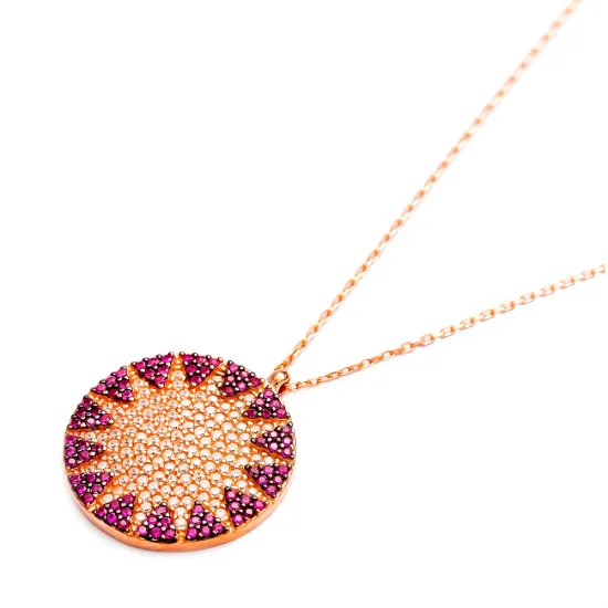 Sun Design Turkish Wholesale Handmade  925  Sterling Silver  Pendant
