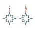 Turkish Star Dangle Earrings in 925 Sterling Silver