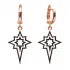 Turkish Sterling Silver Star Dangle Earrings