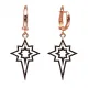 Turkish Sterling Silver Star Dangle Earrings Turkish Sterling Silver Star Dangle Earrings