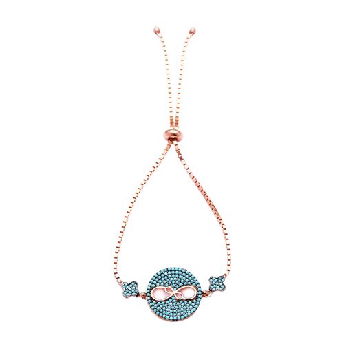 Turkish Infinity Adjustable Tennis 925 Silver Bracelet