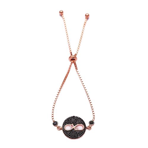 Turkish Infinity Adjustable Tennis Silver Bracelet