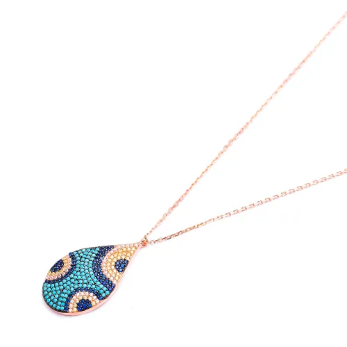 Turkish 925K Evil Eye Sterling Silver Pendant