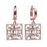 Turkish Baguette Dangle Clip On 925 Silver Earrings