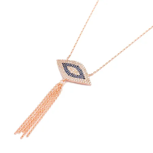 Turkish Triangle Eye 925 Sterling Silver Pendant