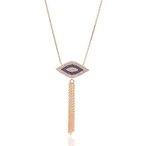 Turkish Triangle Eye 925 Sterling Silver Pendant