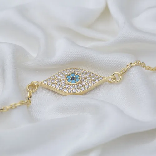 Evil Eye Bracelet in 925 Sterling Silver