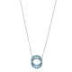 Turkish Nano Turquoise Double Circle 925 Silver Pendant Turkish Nano Turquoise Double Circle 925 Silver Pendant