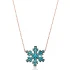 Turkish 925 Silver Nano Turquoise Snowflake Pendant