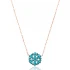 Turkish Snowflake Nano Turquoise 925 Silver Pendant